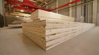 WEINIG BSP Produktionslinie / CLT production line | Theurl Timber Structures