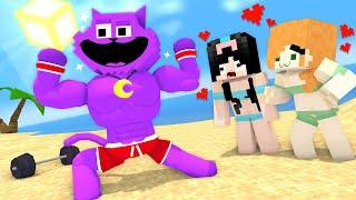 Monster School : Strong CATNAP Summer Vacation - Minecraft Animation