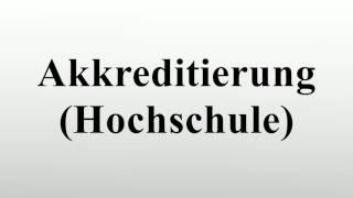 Akkreditierung (Hochschule)