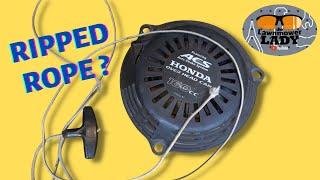 Pull Cord Broken? Easy Honda Recoil Rope Replacement