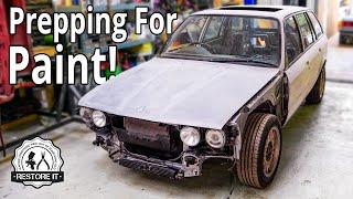 Preparing The Body For Paint | BMW E30 325i Touring Restoration - Part 7