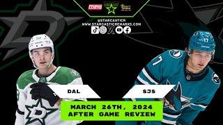 Stars @ Sharks - Game 73 | Episode 5081 | March 26th, 2024