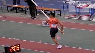 Karalis Emmanouil - Pole Vault 5.86 attempts - Greek Athletics Indoor Championship