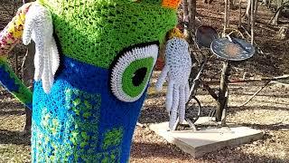 GlenTV!! Crochet trees in Eureka Springs Arkansas!!!