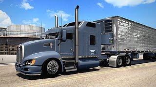 Kenworth T660 - (Loud Angry Cummins) - American Truck Simulator ATS 4K - Kriechbaum Stainless Reefer