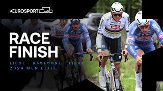 UNSTOPPABLE  | Liege - Bastogne - Liege 2024 Men's Elite Race Finish | Eurosport Cycling