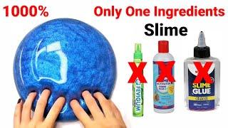 Only 1 ingredient slime/No Glue No Borax No Activator Slime/How to make slime/DIY Fluffy Slime#slime