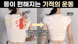 하루 8분만 하세요뻐근한 등이 놀랍도록 편해집니다 | 날개뼈사이통증, 등통증 싹 없애기