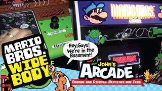 Nintendo Mario Bros. Arcade Game Review - Original dedicated WIDE BODY cabinet - 1983