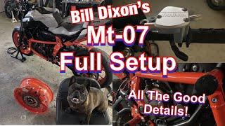 Bill Dixon’s MT-07 stunt bike Yamaha fz-07 setup dunlop RSC Ht moto Bullet speed. Setup explained!