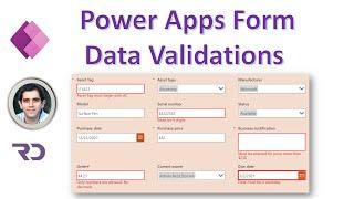 Power Apps form data validation tutorial