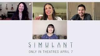 Robbie Amell, Jordana Brewster and April Mullen on filming Simulant w/ Simu Liu and Sam Worthington
