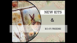 *NEW Kits on Etsy and MAY24  collage Freebie (ko-fi)