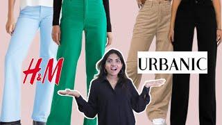 URBANIC X H&M bottoms haul I POORNIMA POOJARY