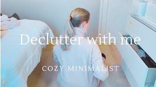 Declutter with me  Cozy minimalist family