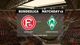 FORTUNA DUSSELDORF VS WERDER BREMEN(18th JAN 2020) - (Matchday 18 PREDICTION) - Full Match Gameplay