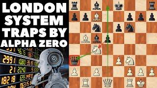 Best London System Traps To WIN FAST by Alpha Zero