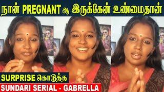 Sundari Serial Gabriella Confirmed Her Pregnancy  Baby Bump Photoshoot | Sun Tv | Today Episode