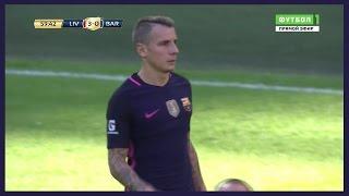 Luca Digne Debut for Barcelona vs Liverpool