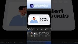 Flipping chart card animation. After Effects Tutorial #aftereffects #aftereffectstutorial