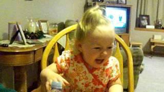 Laughing one year old!