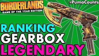 Ranking All 6 New Gearbox Legendary Guns and Weapons in Borderlands 1 Remastered #PumaCounts