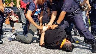 Man arrested outside Parliament during Jinjang Utara longhouse protest