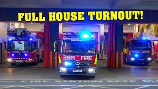 [FULL HOUSE RESPONSE] - London Fire Brigade | Various Fire Stations, EMS & Police responding!