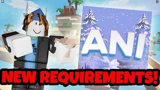 NEW ROBLOX BEDWARS ANI CLAN REQUIREMENTS!! | 