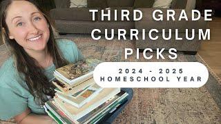 NEW CURRICULUM PICKS! | GRADE THREE HOMESCHOOL CHOICES FOR 2024-2025