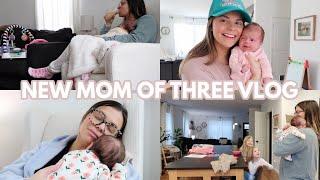 ADJUSTING TO LIFE WITH A NEWBORN. HOW I'M REALLY DOING. STAY AT HOME MOM OF THREE VLOG