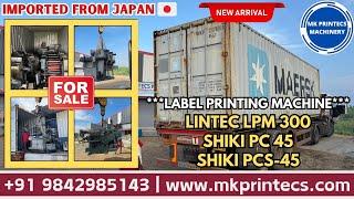 NEW ARRIVAL ! ! ! LABEL PRINTING MACHINES FROM JAPAN  | MK PRINTECS MACHINERY | +91 9842985143