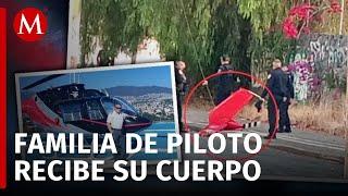 Entregan restos del piloto Armando Cervantes tras desplome de su helicóptero en Coyoacán