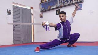 22nd Junior National Wushu Championship_ 2023#Bihar#Nikhil#Delhi#Jianshu# Gold