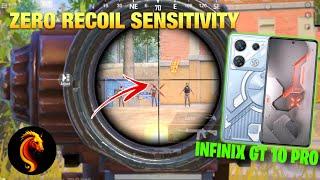 INFINIX GT 10 PRO BEST SENSITIVITY AND SETTINGSWITH CODES | ZERO RECOIL SENSITIVITY | Pubg Mobile