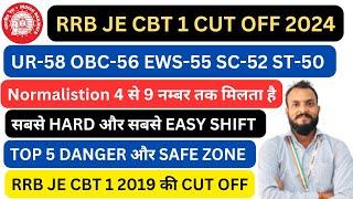 RRB JE CUT OFF 2024 | RRB JE SAFE SCORE | RRB JE ANSWER KEY | RAILWAY JE CUT OFF | RRB JE SAFE ZONE