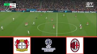 BAYER LEVERKUSEN VS AC MILAN | UEFA CHAMPIONS LEAGUE 2024/2025 | FOOTBALL LIFE 2024