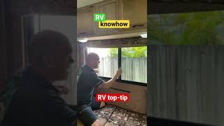 RV window bug net removal and cleaning. SUPER EASY. #shorts
