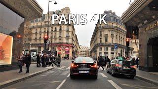 Paris 4K - Classic Paris Streets - Driving Downtown