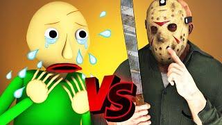 BALDI REMASTERED vs JASON from FRIDAY 13 - THE MOVIE (All Episodes Compilation 3D Animation Cartoon)