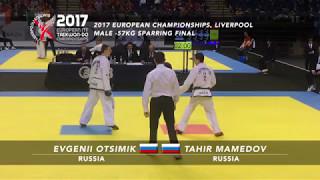 Evgenii Otsimik (RUS) v Tahir Mamedov (RUS) - Male -57kg Sparring Final