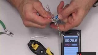 Siemon - Z-MAX Realtime 60 Second Termination of Category 6A Outlet