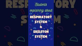 Students explaining about RESPIRATORY SYSTEM AND SKELETON SYSTEM... #geetham #geethaarts