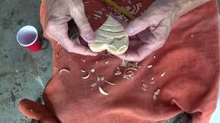 Whittling The Whittler Dave American Flag Heart Part 2 (conclusion )