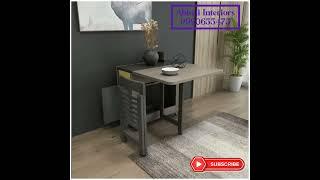 Wooden Folding Kitchen Dining Table | Abbaji Interiors 9920655475 | Mumbai