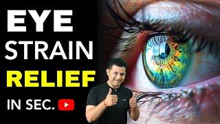 EYEBALL STRAIN RELIEF. TRY THIS TO RELEASE EYE STRAIN IN SECONDS.