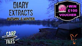 CARP FISHING - Diary Extracts Autumn & Winter sessions - CARP ANGLING #Carpfishing #CarpDiary