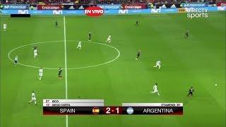 España vs Argentina 6-1 partido completo  FULL HD 03/27/18.