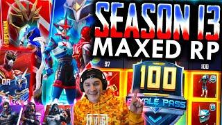 MAXED SEASON 13 ROYALE PASS! 100 Tiers + Rewards! | PUBG Mobile