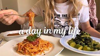 A Day in my life as a Homebody  Going to the farmers market,Making Pasta with Tomato Sauce|VLOG|ENG